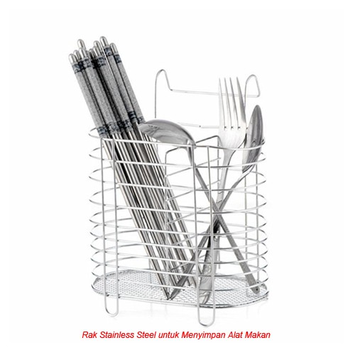 Rak Sendok Stainless Gantung | Rak Stainless Dapur