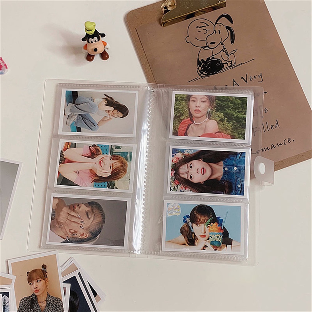 aaoottuuoo5.id Cod   120 / 240 Capacity Album Frosted Transparent Postcard Photo Souvenir Holder Storage Card Book