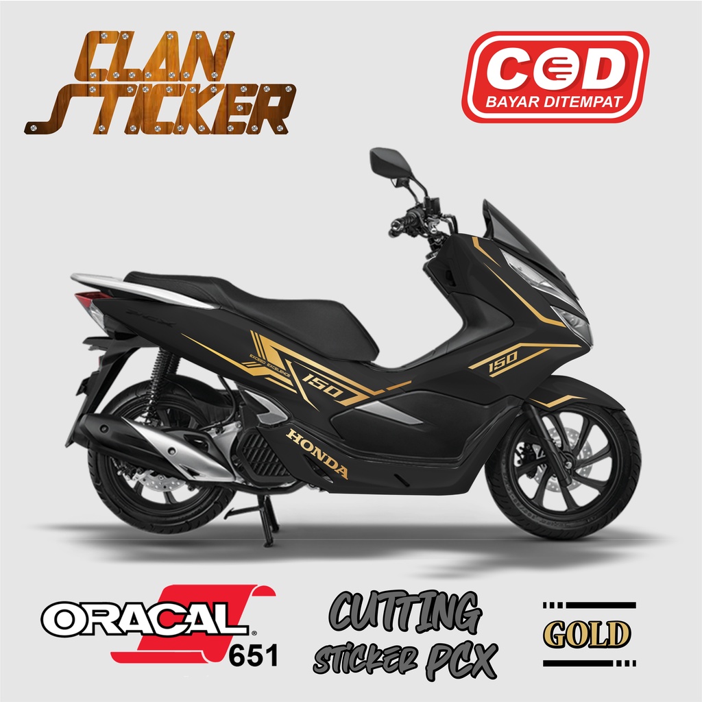Cutting Sticker PCX 150 Abs Stiker Aksesoris Motor Honda Kode 16 Lis Body Variasi 160 Exeed Excelenc