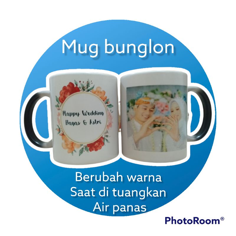 

mug bunglon costum free bubblewrap & box packing