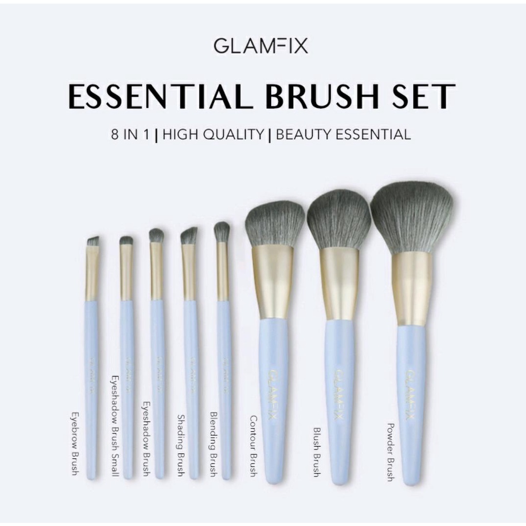 GLAMFIX ESSENTIAL BRUSH SET 8 PCS