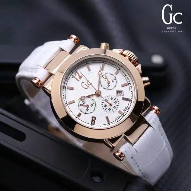 ( Dikirim Dari Jakarta ) Ready 5 warna Jam Tangan Wanita GC Crono off Kulit GG521