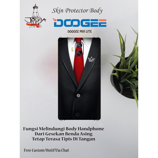 Dapat 2pcs Garskin HP Doogee MIX LITE Motif Tug - Free custom Motif