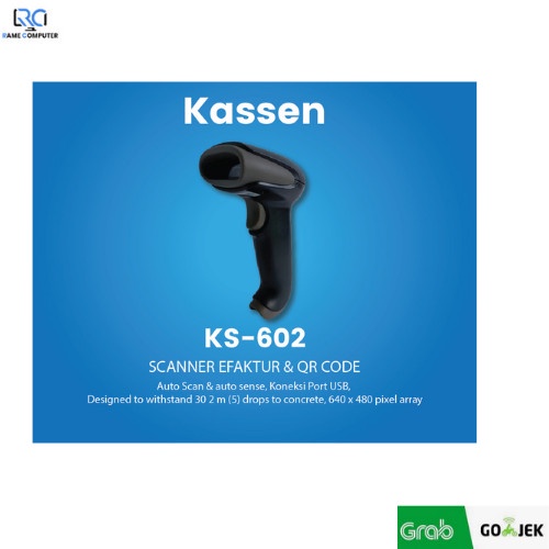 BARCODE SCANNER 2DIMENSI 2D KASSEN KS 602 USB