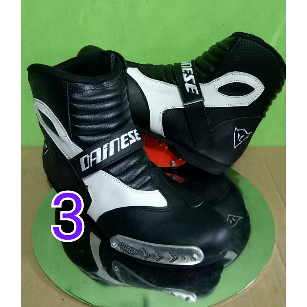 sepatu touring roadrace dainese bordir putih Terbaik