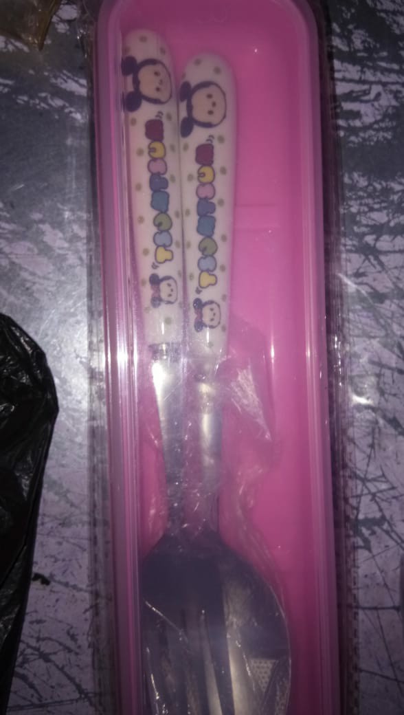 Sendok Set Karakter Gagang Keramik/dewasa Dan Anak2.