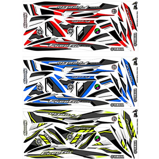 Decal Sticker Striping Semi Fullbody Variasi Yamaha FREEGO Decal Sticker Striping Semi Fullbody Variasi Yamaha FREEGO