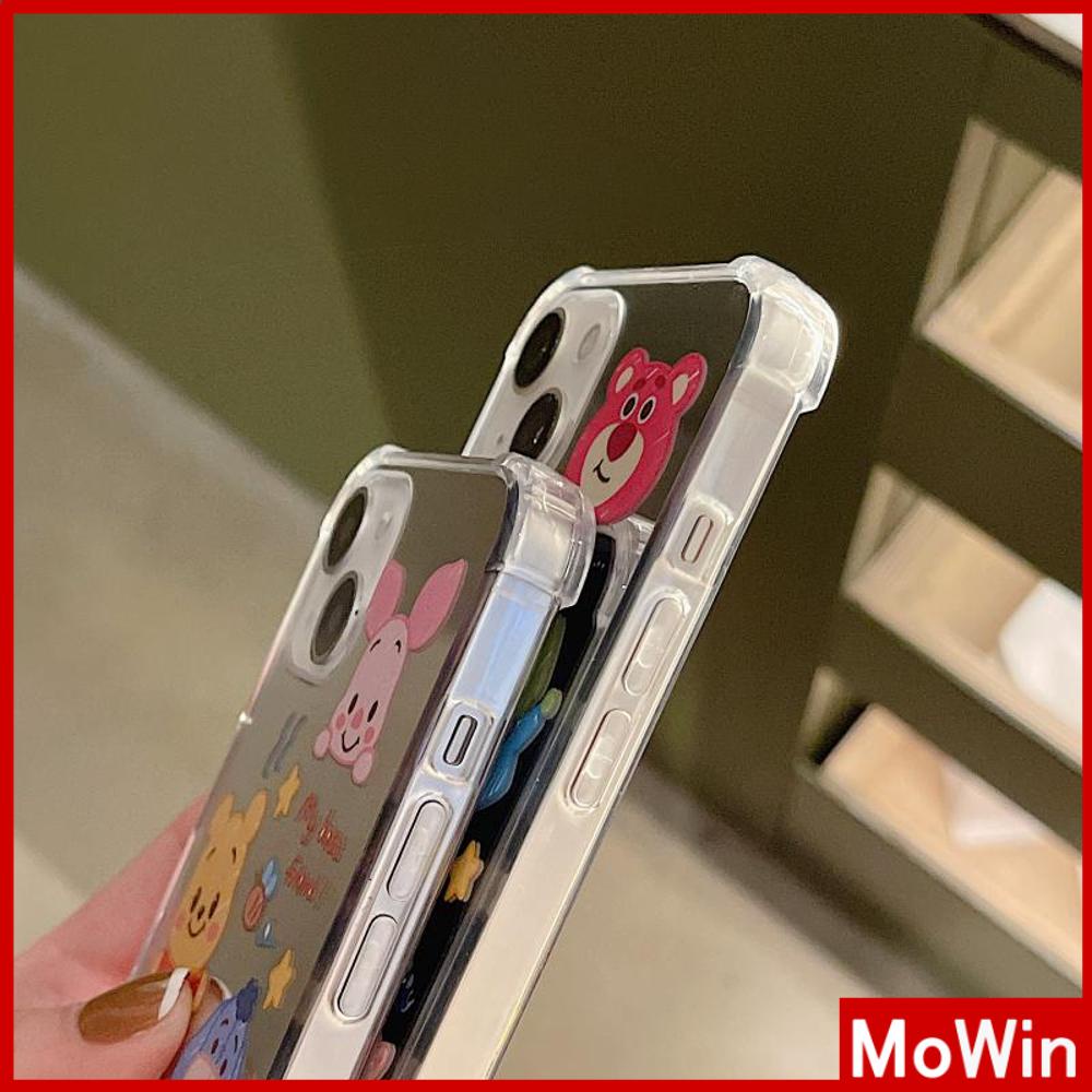 iPhone Case Acrylic Luxury Makeup Mirror Airbag Shockproof Protection Camera Cartoon Cute Compatible For iPhone 11 iPhone 13 Pro Max iPhone 12 Pro Max iPhone 7 Plus iPhone xr