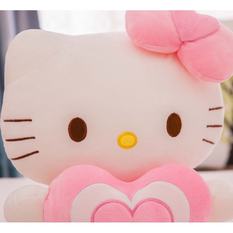 [Ready Stock] Mainan Boneka Hello Kitty 30cm-50cm Dengan Hati Cinta Plushie Plush Toy