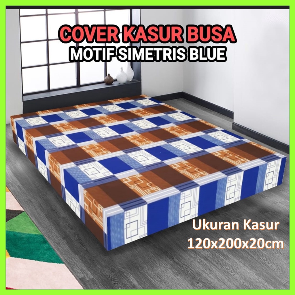 (TERMURAH) Sarung kasur busa Resleting 120x200x20 Cover Kasur Busa Inoac Jual Cover Kasur Busa Murah