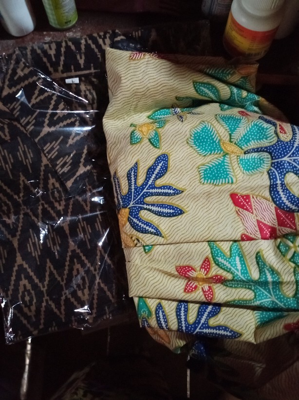 Bswart Batik Hrb026 Kenongo Hem Lawasan Sogan Lengan Panjang Padi Pekalongan M L Xl Batik Pria Murah