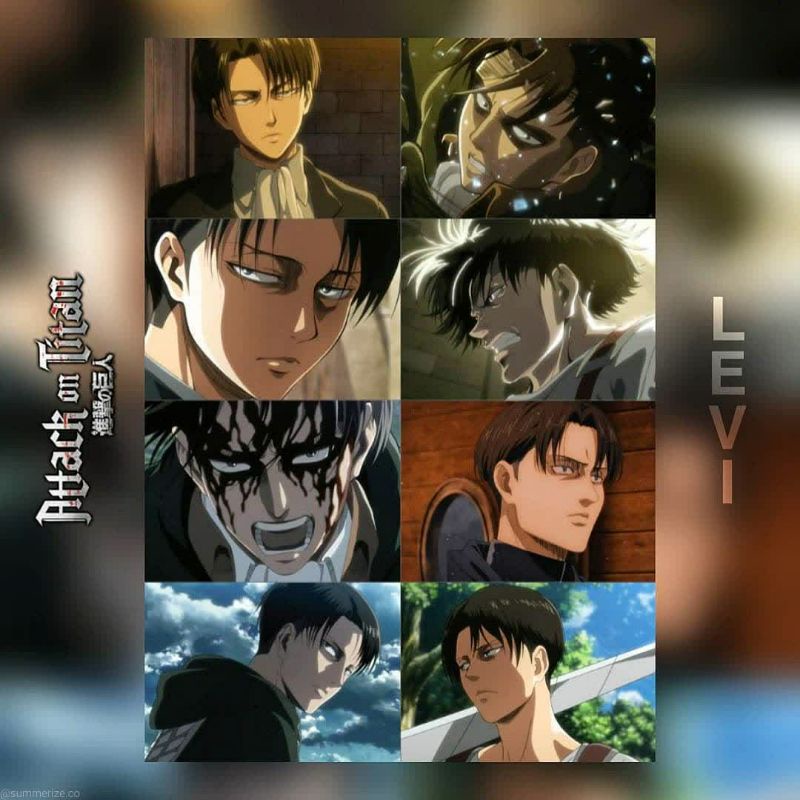 [8 PCS] LEVI - Attack On Titan Poster / AOT Wall Decor / Anime Art Print