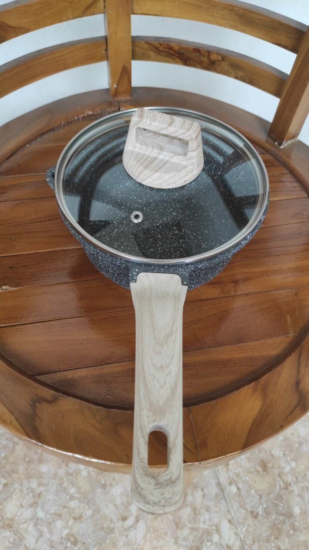 Carote Essential Woody Panci Susu Anti Lengket 16/18cm  Lengkap Dengan Tutup