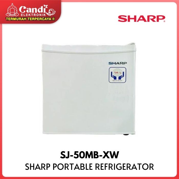 SHARP Kulkas Mini Bar 45 L Low Watt SJ-50MB-XW