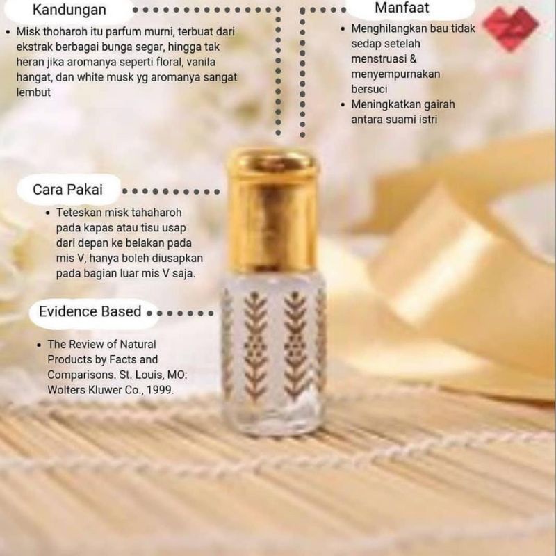 PARFUM MISK THAHARAH ORIGINAL100% SAUDI MUSK THAHARAH ASLI  PARFUM WANITA MISK