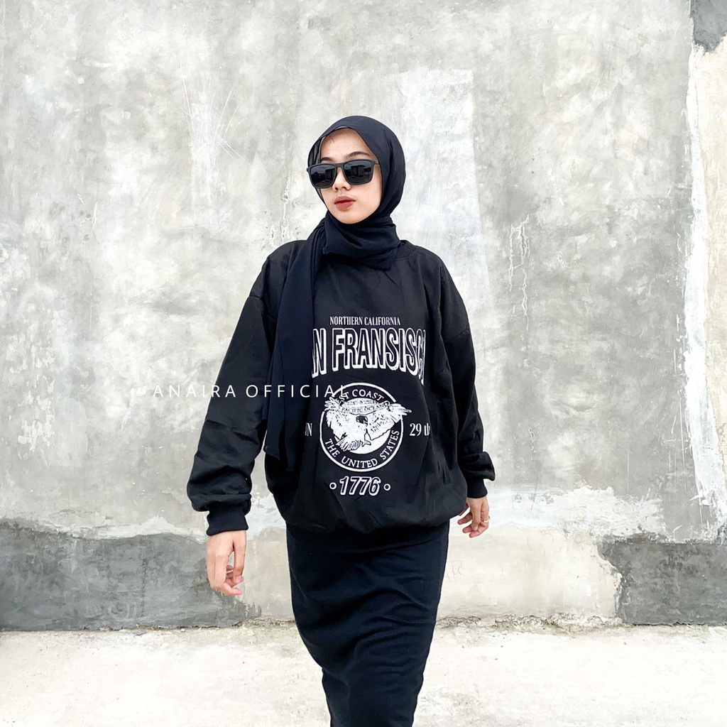 SAN FRANSISCO SWETAER OVERSIZE PRIA WANITA SWITER CREWNECK