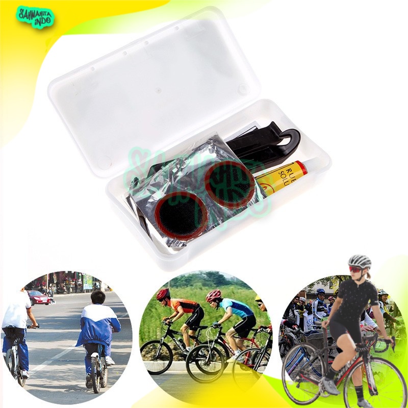 Peralatan Tambal Ban Sepeda Alat Olahraga Sepeda Sepedah Gowes Lipat MTB Gunung