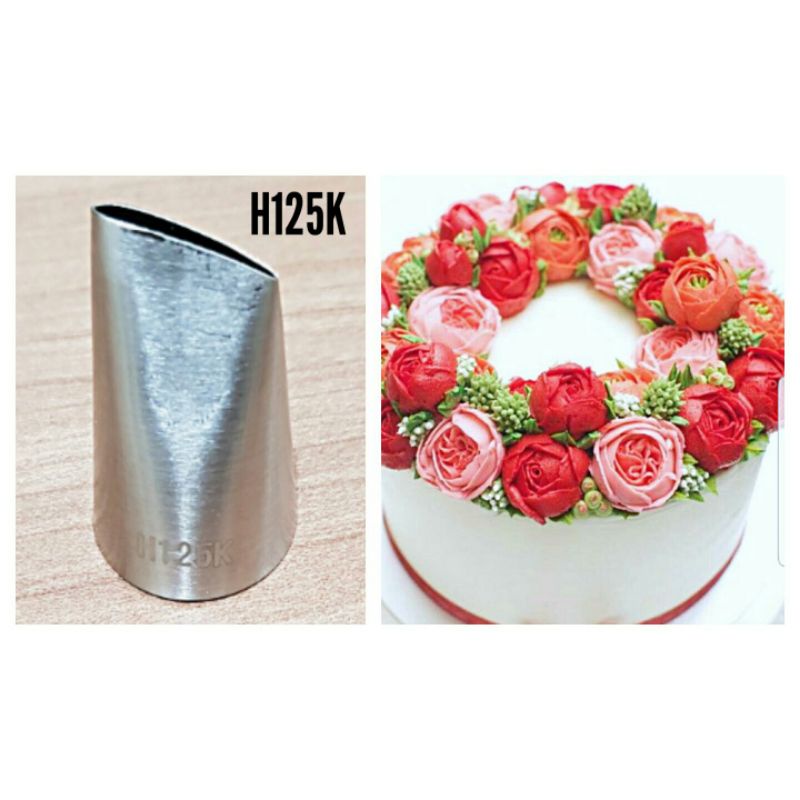 Spuit mawar besar kualitas premium no H125K spuit rose kelopak besar produk impor dekorasi kue ulang