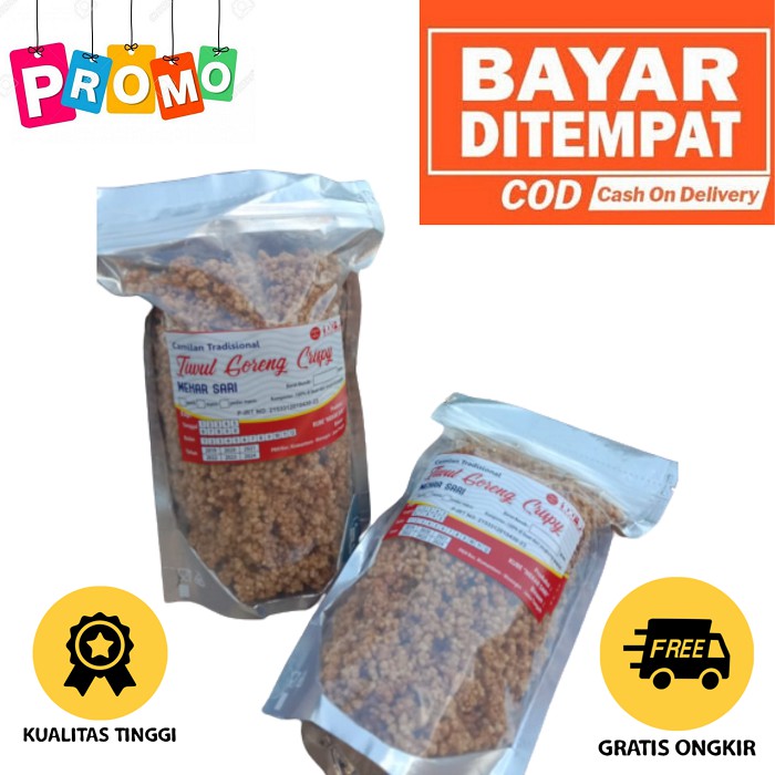 

Snack Tiwul Goreng Crispy Instan 3 Varian Rasa Original Khas Wonogiri