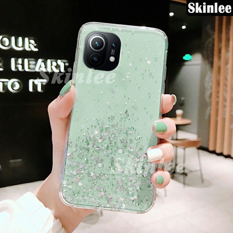 Xiaomi Mi 11 Lite Poco M3 Pro 5G Redmi Note 10 5G  Casing Soft Case Tpu Bahan Premium Glitter Glossy