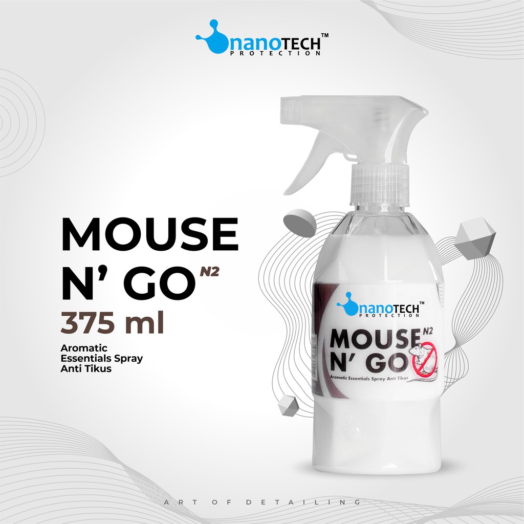 Pengusir Tikus Mobil - Rat Repellent - nanoTECH PROTECTION - MOUSE N GO - Spray Tikus - Anti Tikus Kap Mobil - Spray Pembasmi Tikus Mobil - Parfum Tikus Kap Mobil - Parfum Tikus - Spray Tikus