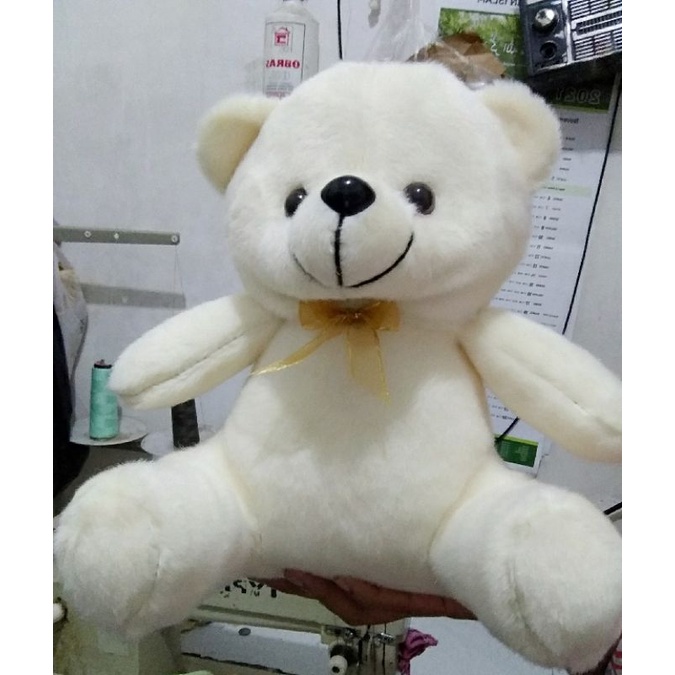 boneka bear tanggung TERMURAH uk 25cm variasi pita