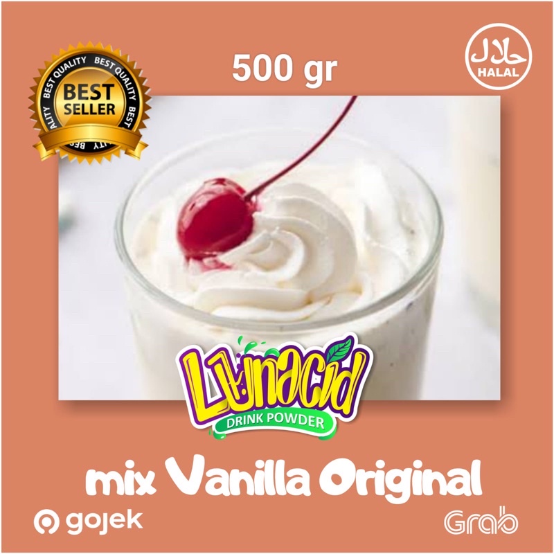 

serbuk minuman rasa vanilla/Powder drink Vanilla Original / Bubuk minuman rasa Vanilla Original 500 Gram