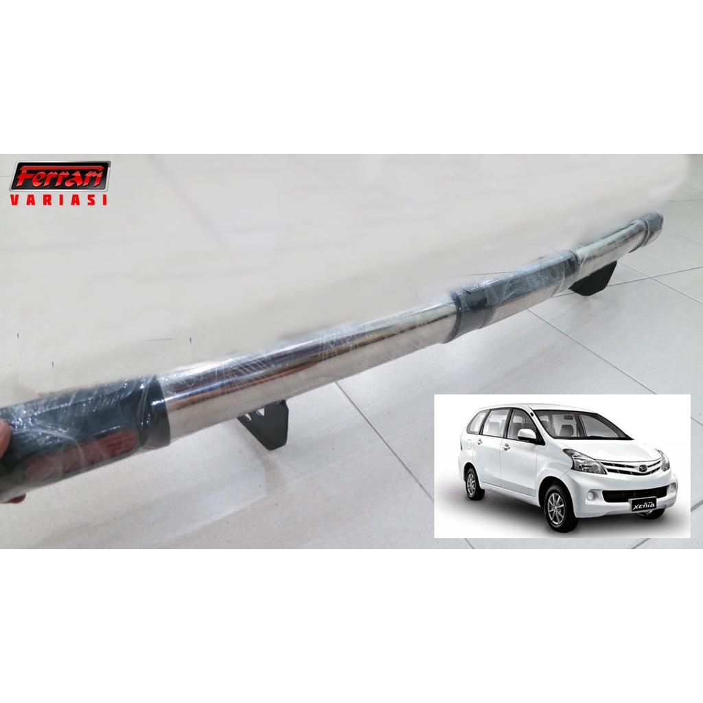 bumper belakang mobil Xenia lama Oval stainless ferrari variasi