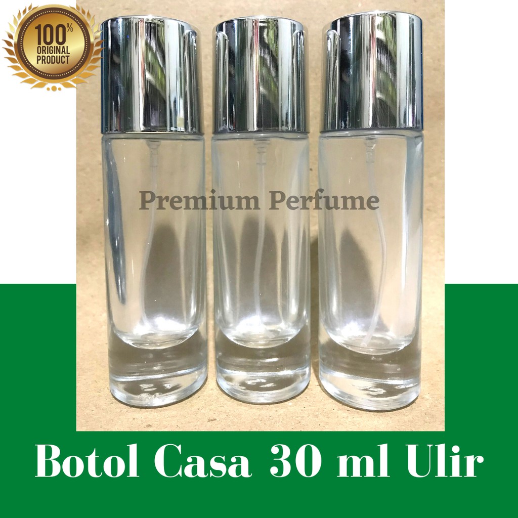 Botol Casa 30 ml Ulir / Botol Parfum 30 ml / Botol Kaca / Botol 30 ml / Botol Parfum Refil / LBM