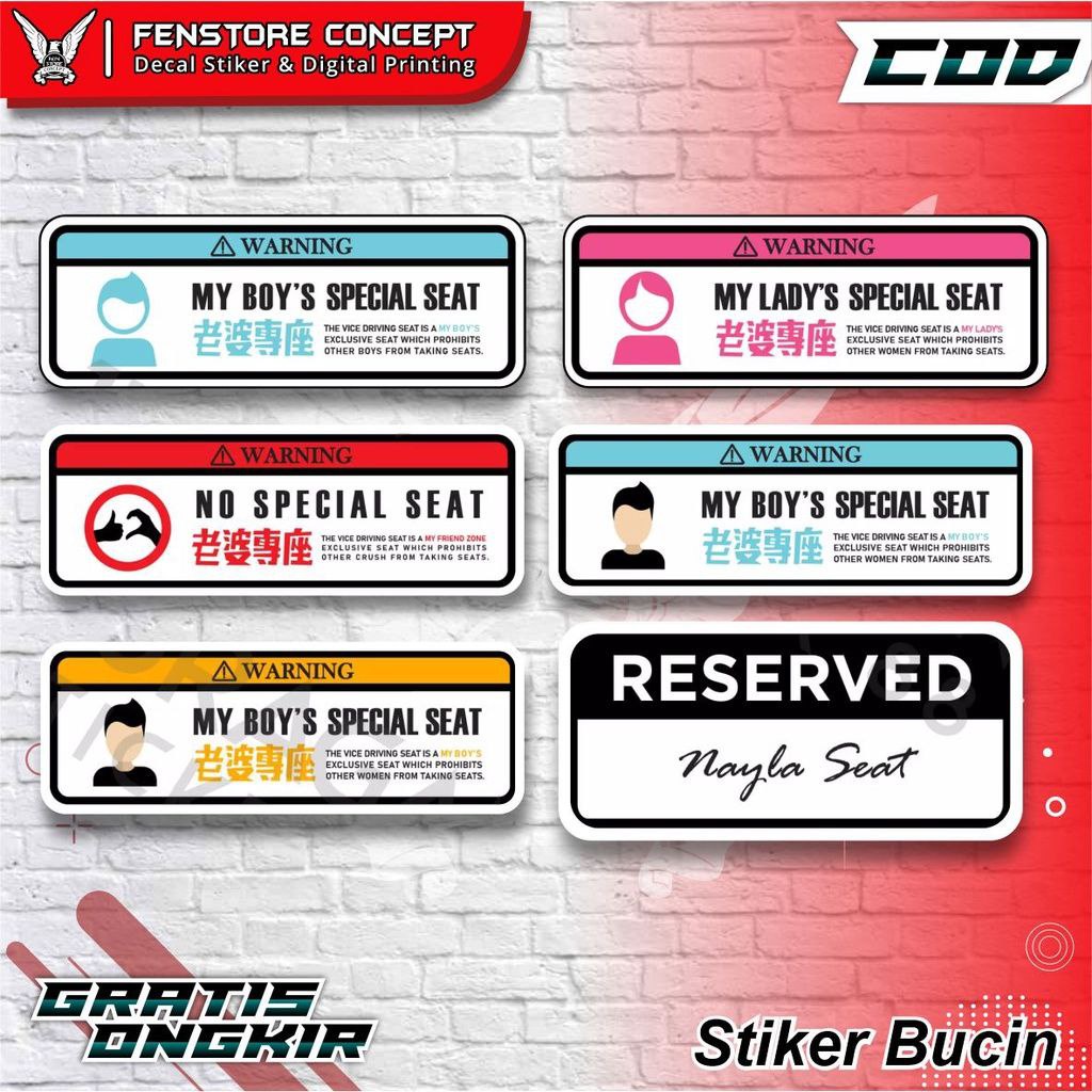 

Stiker Bucin Stiker Special Seat / Stiker Viral Tiktok
