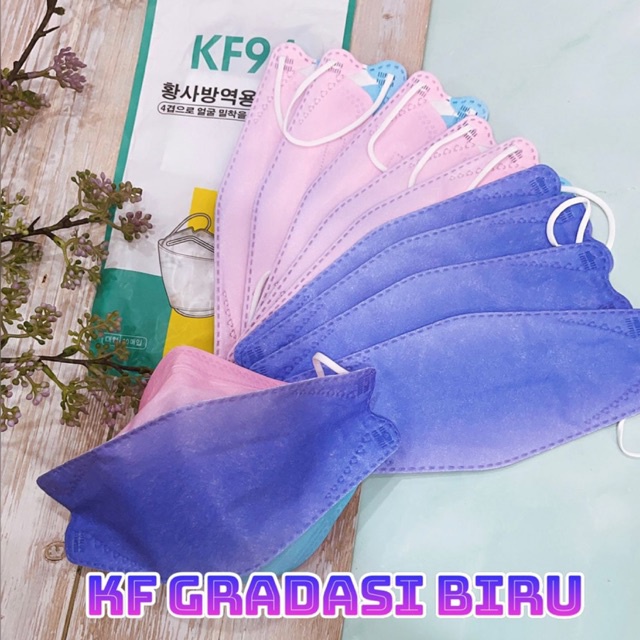 AZ MASKER KF94 KOREA PELANGI 4PLY MODEL KN95 EVO MED MASKER ARTIS AMAN STERIL PACKAGING