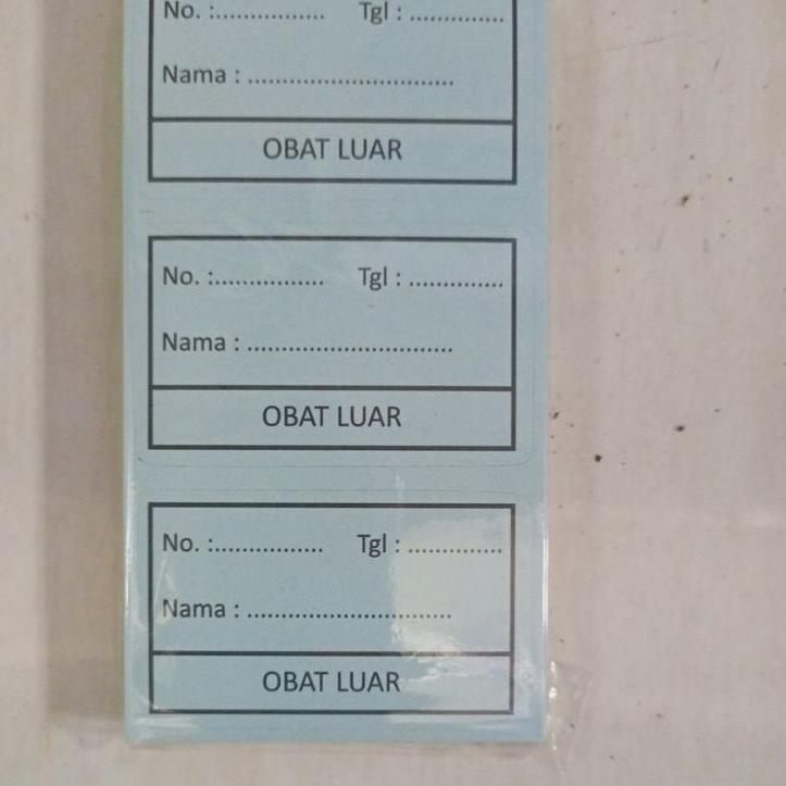 

Promo - etiket stiker obat luar isi 200stiker ✓