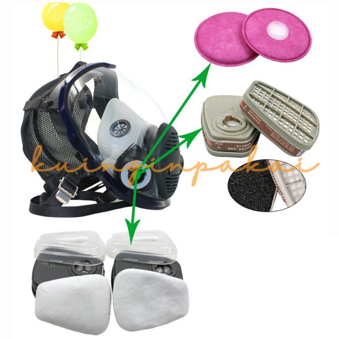 Masker Gas Acid Full Face 6002CN Filter