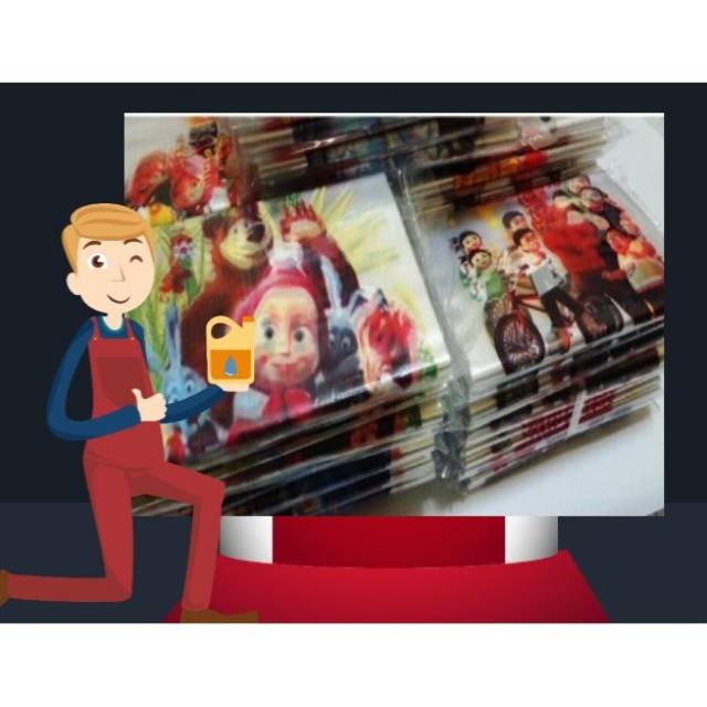 [P][JR] DAPUR  Plastik Cotton Candy Harum / Arum Manis Gambar Karakter Kartun/Cartoon PENYIMPANAN