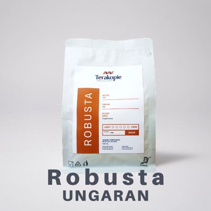 

KOPI ROBUSTA UNGARAN TERAKOPIE | Bubuk / Biji | 500 gram - BIJI