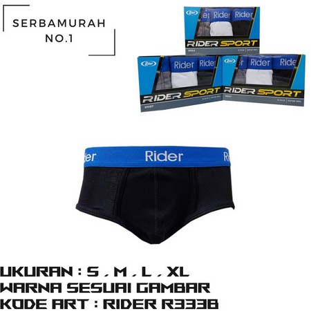 CD Rider Sport R 333 B Biru | Celana Dalam Rider R333B | Pakaian Dalam Pria Laki Laki Dewasa Sguna