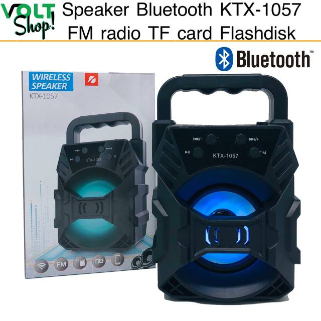 Speaker Bluetooth KTX 1057 FM Radio TF Card Flashdisk