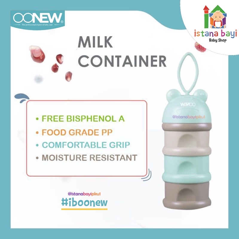 OONEW Milk &amp; Snack Container - Wadah Susu bayi