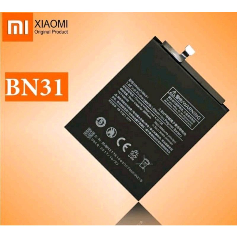 BATERAI BATRE DOUBLE POWER XIAOMI REDMI NOTE 5A BN31 5800MAH ORI