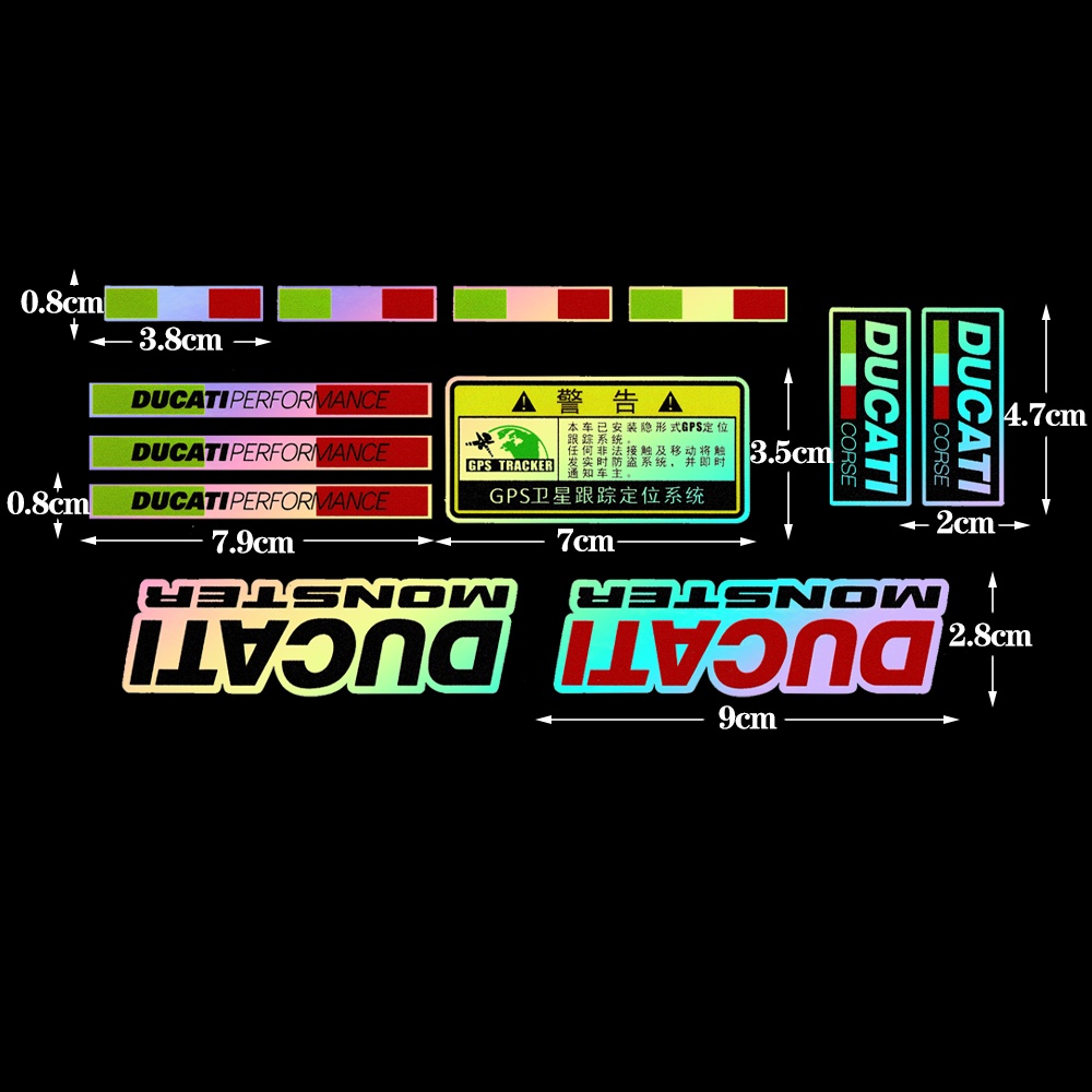 Ducati Stiker Reflektif Laser Untuk Tangki Bensin Motor DUCATI TRK 502 BN 302 TNT BJ 600