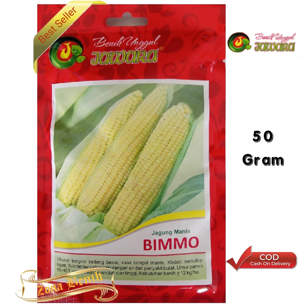 Isi 50 Gram Bibit Jagung Manis BIMMO | Benih Jagung | Biji Jagung Manis | Bibit Unggul
