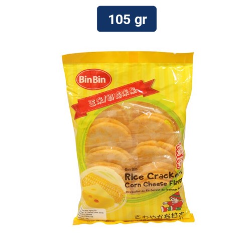 

bin bin rice cracker corn cheese 105gr | snack | camilan | kue