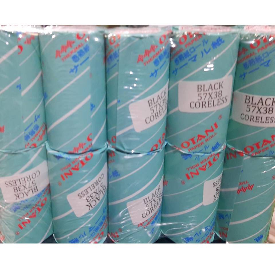 [MIN 10 ROLL] KERTAS THERMAL OTANI 57X38 58X40 THERMAL PAPER STRUK KASIR PRINTER MINI BLUETOOTH 58M10