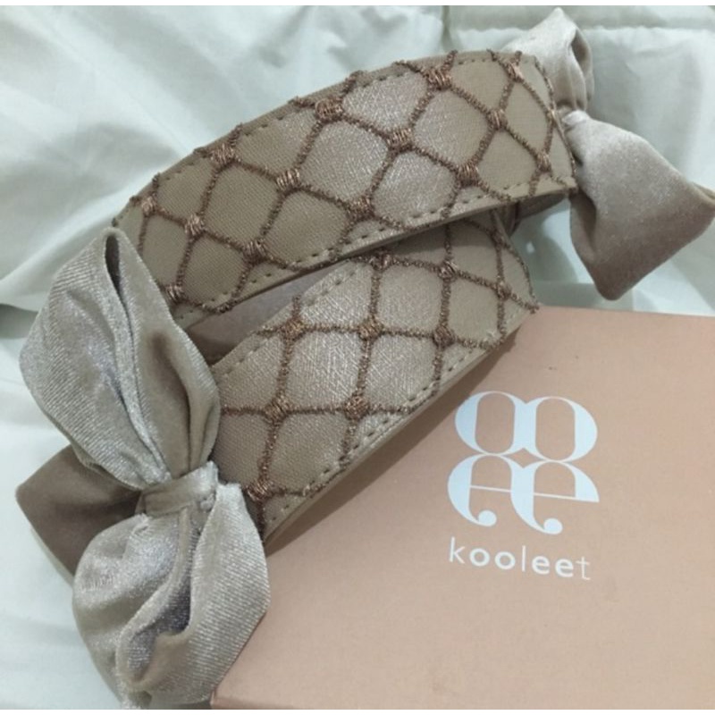 preloved bag strap kooleet mini dior bow pink