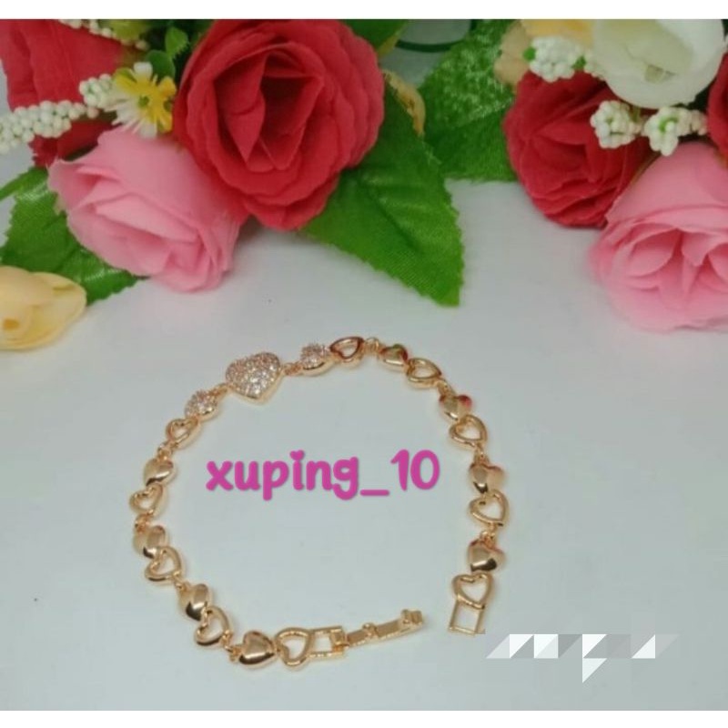 perhiasan xuping mewah motif gelang bintang