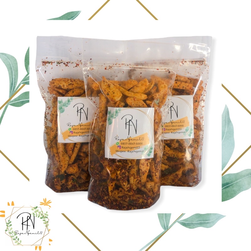 

paket usaha basreng pedas daun jeruk