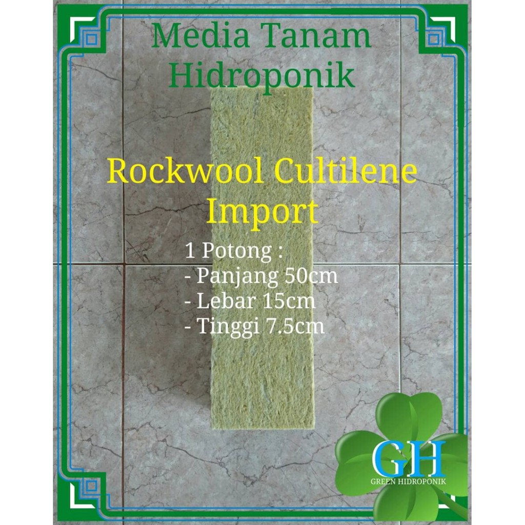 Rockwool Cultilene 50cm, Rockwool Hidroponik, Import