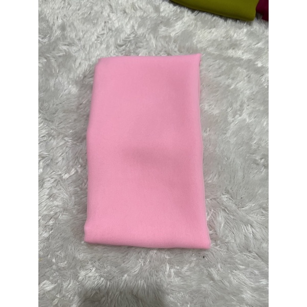 selendang sifon cref warna buah naga-Pink muda