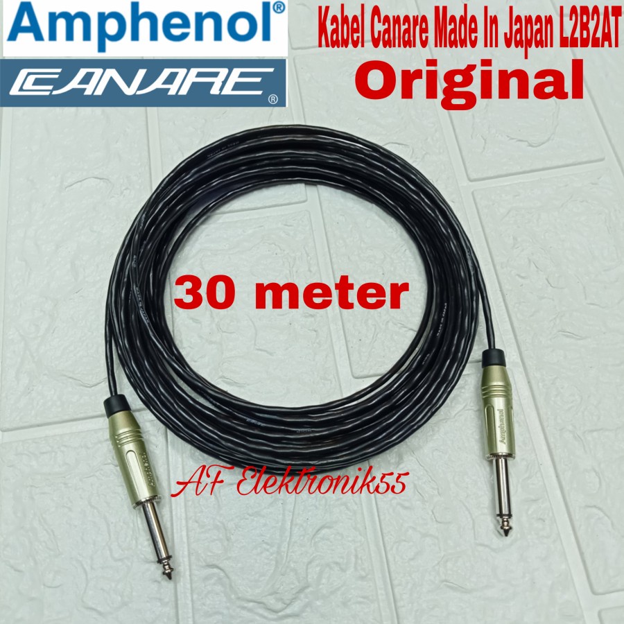 Kabel Canare Made In Japan Jack Akai To Akai 30 Meter Ori