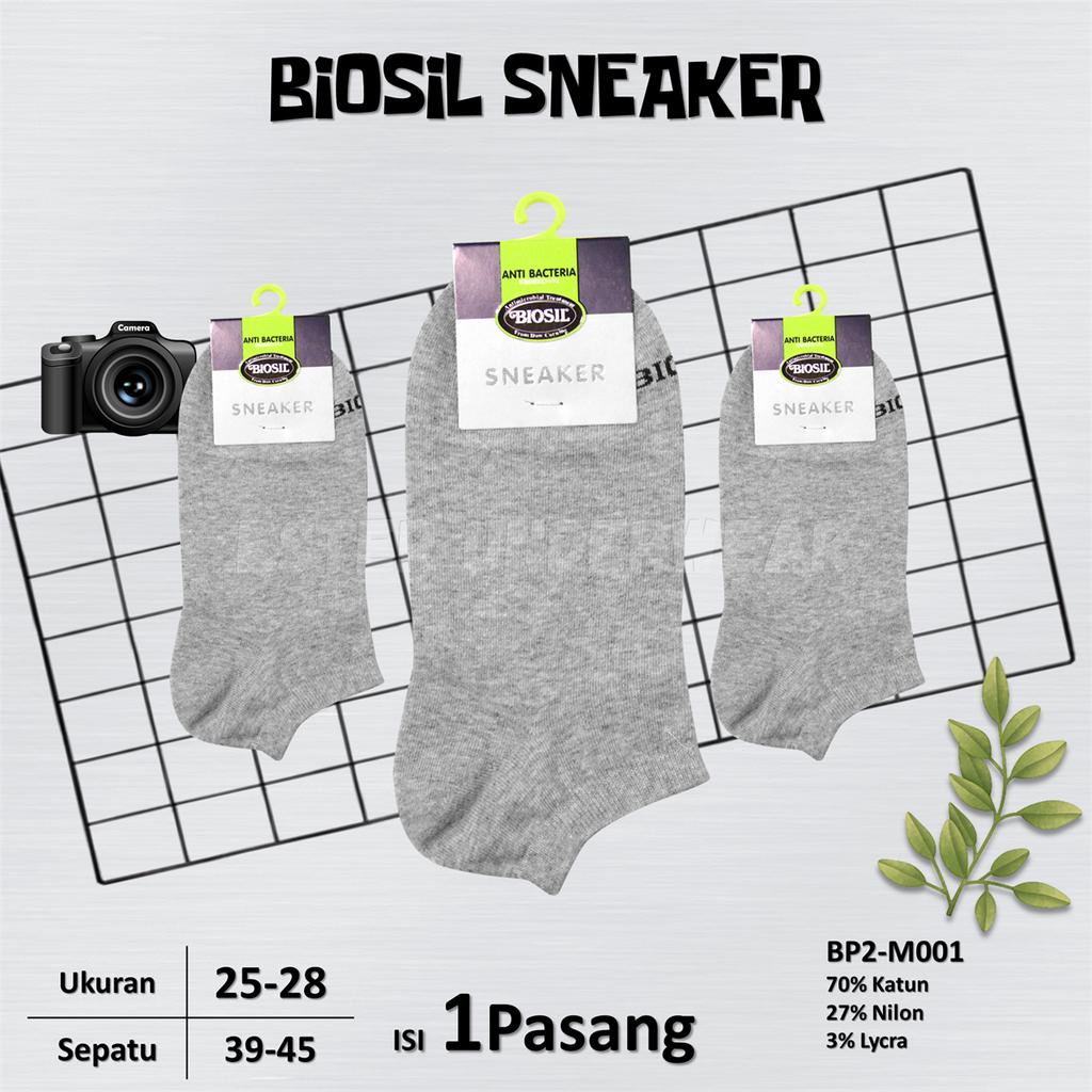 Kaoskaki Pria Biosil Sneaker BP2 Isi 1 Pasang